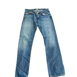 J Crew Men's Blue Five Pocket Straight Leg Denim Jean Size 33W 32L